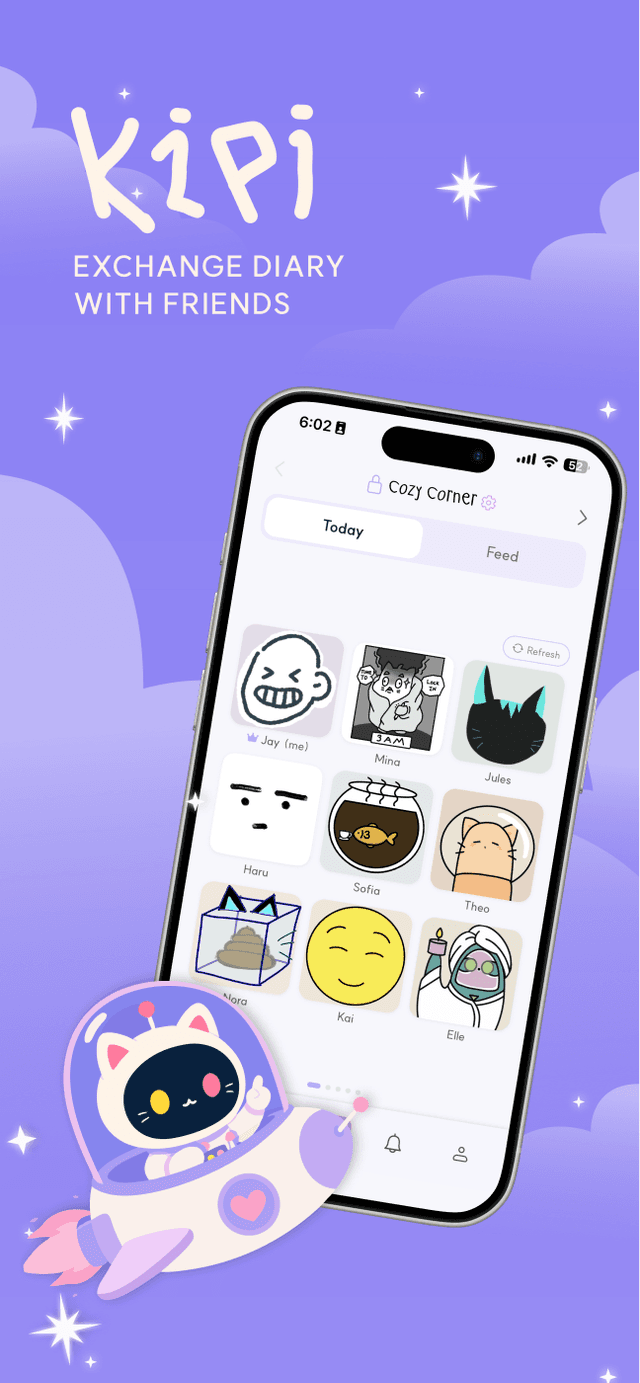Kipi — an exchange diary with friends